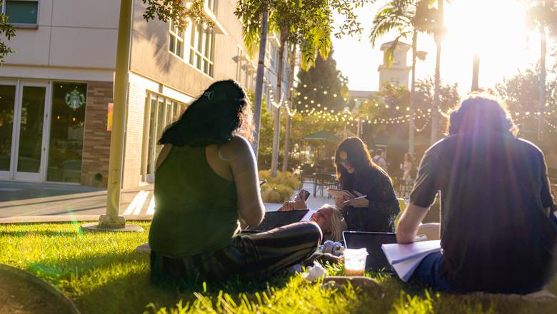 Students on campus